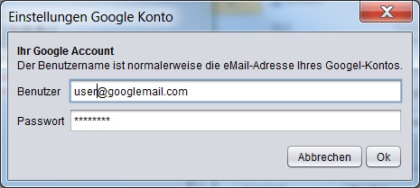 Set Google account